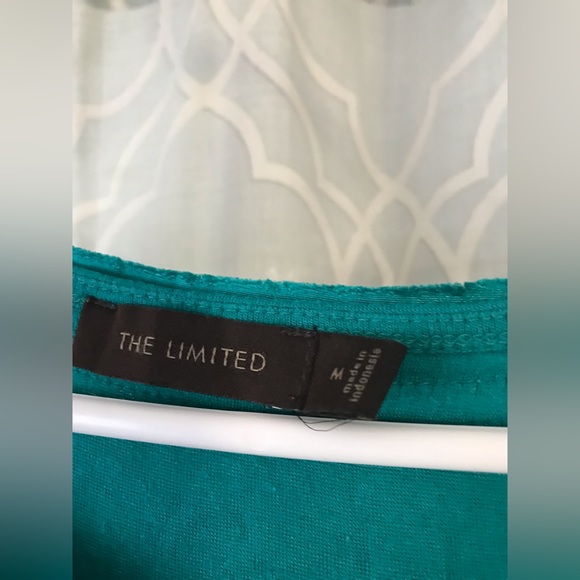 The Limited size M green satiny-collared short-sleeve shirt, high-quality - Picture 5 of 5